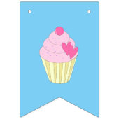 Bannière À Fanions illusima Cupcakes décorés (Troisième drapeau)