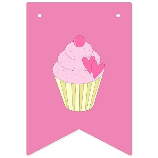 Bannière À Fanions illusima Cupcakes décorés (Deuxième drapeau)