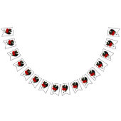 Bannière À Fanions Imaginaire de Roses rouges Dragon Noir (Tout)