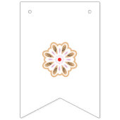 Bannière À Fanions Impression d'art floral Mandala | Décor Boho (Troisième drapeau)