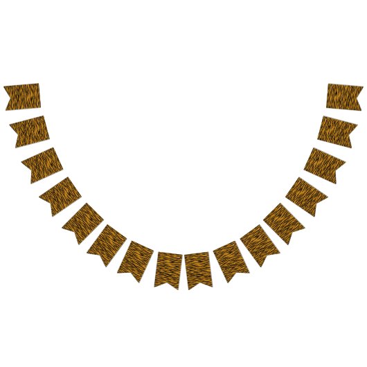 Bannière À Fanions Impression de tigre amusant (Tout)