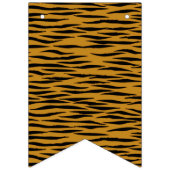 Bannière À Fanions Impression de tigre amusant (Premier drapeau)