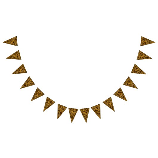 Bannière À Fanions Impression de tigre amusant (Tout)