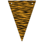 Bannière À Fanions Impression de tigre amusant (Troisième drapeau)