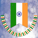 Bannière À Fanions Indian Flag & Party India Banners / Weddings<br><div class="desc">Bunting / Party Flags: India & Indian Flag party fashion - weddings,  birhday,  celebrations - love my country,  travel,  national patriots / sports fans</div>