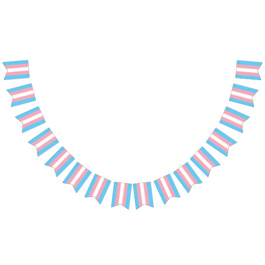 Bannière À Fanions Indicateur de la fierté transgenre (Tout)