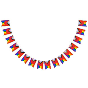 Bannière À Fanions Indicateur De Pride Progressive Inclusive Du Trava