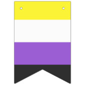 Bannière À Fanions Indicateur Pride non binaire (Premier drapeau)