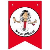 Bannière À Fanions Infirmière diplômée personnalisée RN LPA CNA Banni (Premier drapeau)