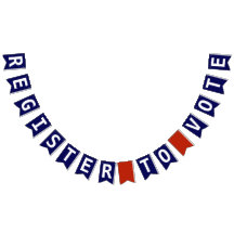 Inscrivez-vous pour voter Red White et Blue Patrio
