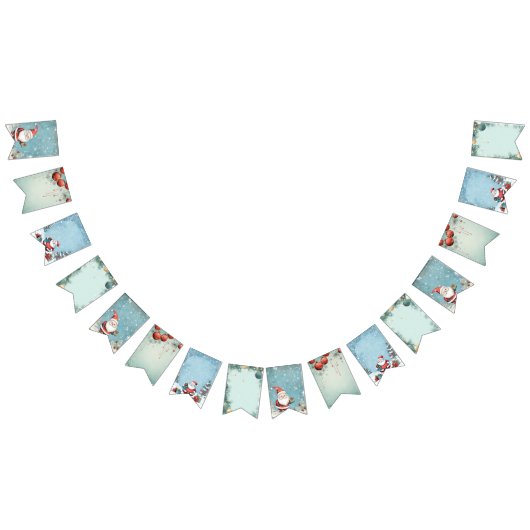 Bannière À Fanions Invitation de Noël du Père Noël (Tout)