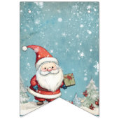 Bannière À Fanions Invitation de Noël du Père Noël (Premier drapeau)