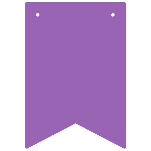 Bannière À Fanions Iris uni couleur solide doux violet (Premier drapeau)