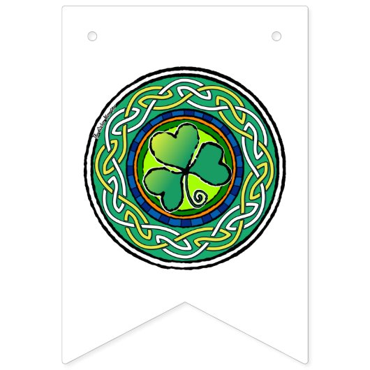 Bannière À Fanions Irish shamrock (Deuxième drapeau)