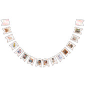 Bannière À Fanions Jalon 1er anniversaire Photo Pink Daisy (Tout)