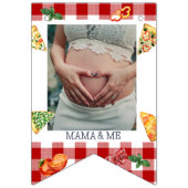 Bannière À Fanions Jalon photo de la pizza Slice moderne Baby Pizza (Deuxième drapeau)