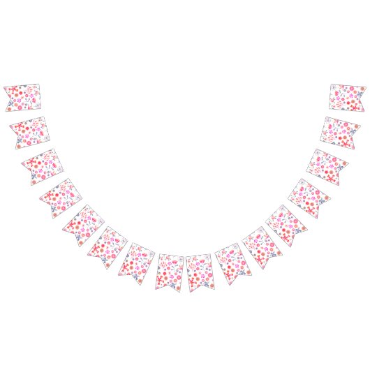 Bannière À Fanions Jardin aux fleurs moderne (Tout)