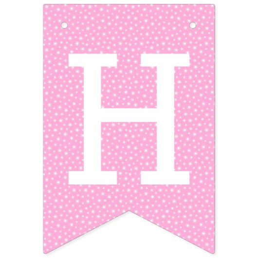 Bannière À Fanions Jardin de fées enchanté Joyeux anniversaire (Deuxième drapeau)