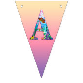 Bannière À Fanions Jardin des papillons Joyeux pavés d'anniversaire (Troisième drapeau)