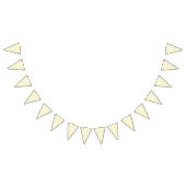 Bannière À Fanions Jaune boutonneau gingham classique (Tout)