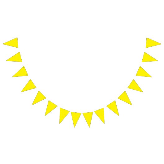 Bannière À Fanions Jaune du Nouvel An éthiopien (Tout)