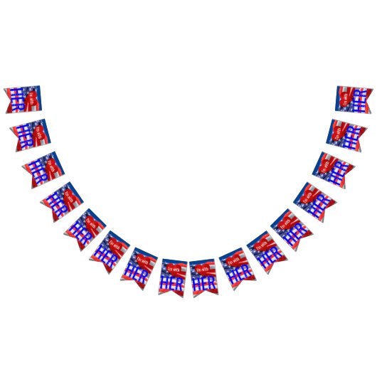 Bannière À Fanions Je suis avec Hillary Clinton aux élections préside (Tout)