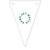 Bannière À Fanions Jeu Match Tennis Grass Green (Premier drapeau)