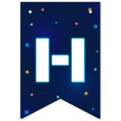 Bannière À Fanions Jeu vidéo Neon Arcade Joyeux anniversaire (Deuxième drapeau)