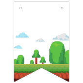 Bannière À Fanions Jeu Vidéo Retro Joyeux Anniversaire (Premier drapeau)