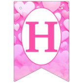 Bannière À Fanions JEUX ANNIVERSAIRE Soeurs roses (Deuxième drapeau)