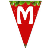 Bannière À Fanions JEUX de Noël VERT ROUGE (Deuxième drapeau)