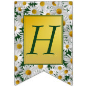 Bannière À Fanions Joli Bright Daisy Joyeux Anniversaire (Deuxième drapeau)