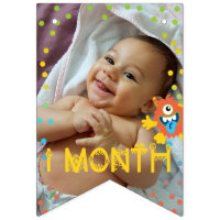 Joli petit monstre photo mensuelle anniversaire