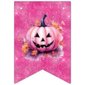 Bannière À Fanions Joli rose Halloween fête d'anniversaire Kitten Cit (Premier drapeau)