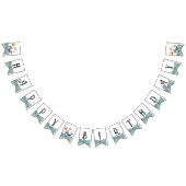 Bannière À Fanions Jolie baleine Boys Anniversaire (Tout)