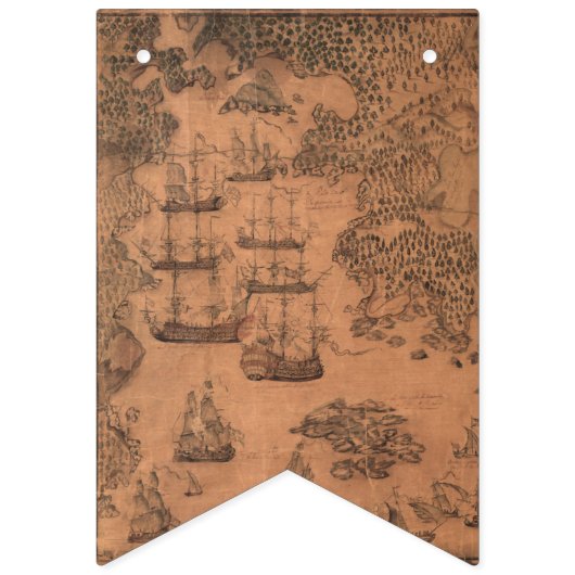 Bannière À Fanions Jolly roger Anniversaire Fête Pirate (Premier drapeau)