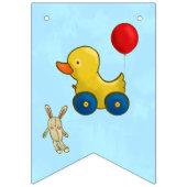 Bannière À Fanions Jouets Enfants mignons Joyeux 4e anniversaire fête (Premier drapeau)