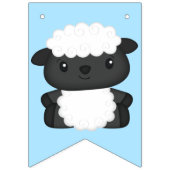 Bannière À Fanions Jour d'anniversaire du mouton bleu (Premier drapeau)