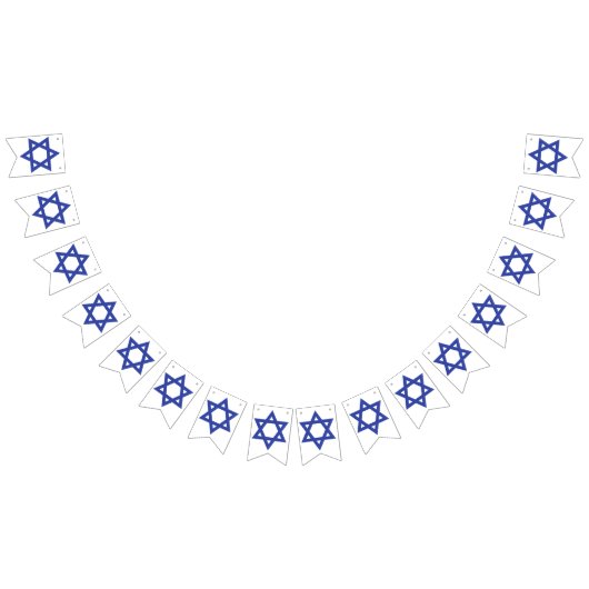 Bannière À Fanions Jour de l'indépendance d'Israël (Tout)