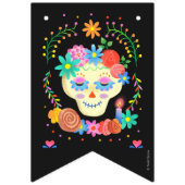 Bannière À Fanions Jour du crâne de sucre mort (Premier drapeau)