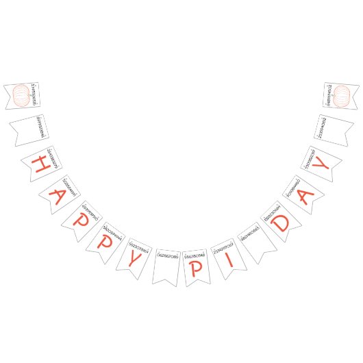 Bannière À Fanions Jour du Pi (Tout)