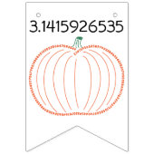 Bannière À Fanions Jour du Pi (Premier drapeau)