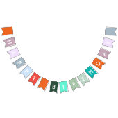 Bannière À Fanions Joyeuse fête d'anniversaire colorée (Tout)