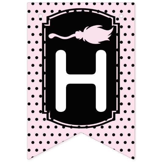 Bannière À Fanions Joyeuse fête d'Halloween (Deuxième drapeau)