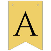 Bannière À Fanions Joyeuse retraite Noire sur l'or jaune (Deuxième drapeau)