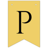 Bannière À Fanions Joyeuse retraite Noire sur l'or jaune (Troisième drapeau)