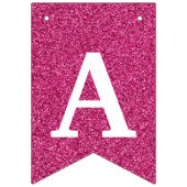 Bannière À Fanions Joyeux 40e anniversaire Photo Parties scintillant (Troisième drapeau)