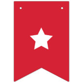 Bannière À Fanions Joyeux 4 juillet rouge blanc et bleu (Premier drapeau)