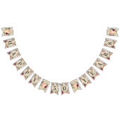 Bannière À Fanions Joyeux 50 Anniversaire Floral Rustique Chute Rose (Tout)