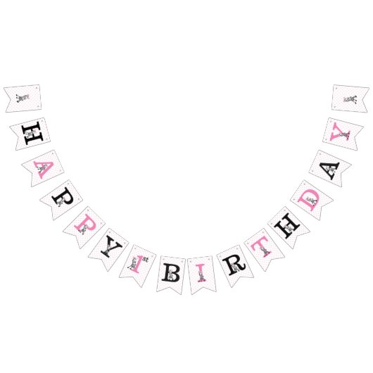 Bannière À Fanions Joyeux anniversaire (Tout)